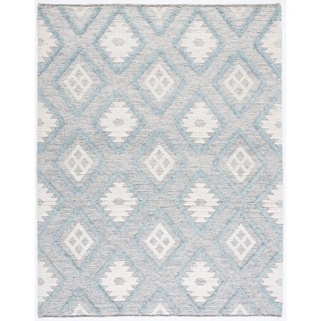 Safavieh 3 x 5 ft. Vermont Hand Loomed Rectangle Area Rug Blue & Ivory VRM603M-3